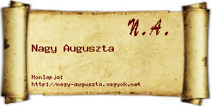 Nagy Auguszta névjegykártya