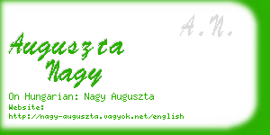 auguszta nagy business card